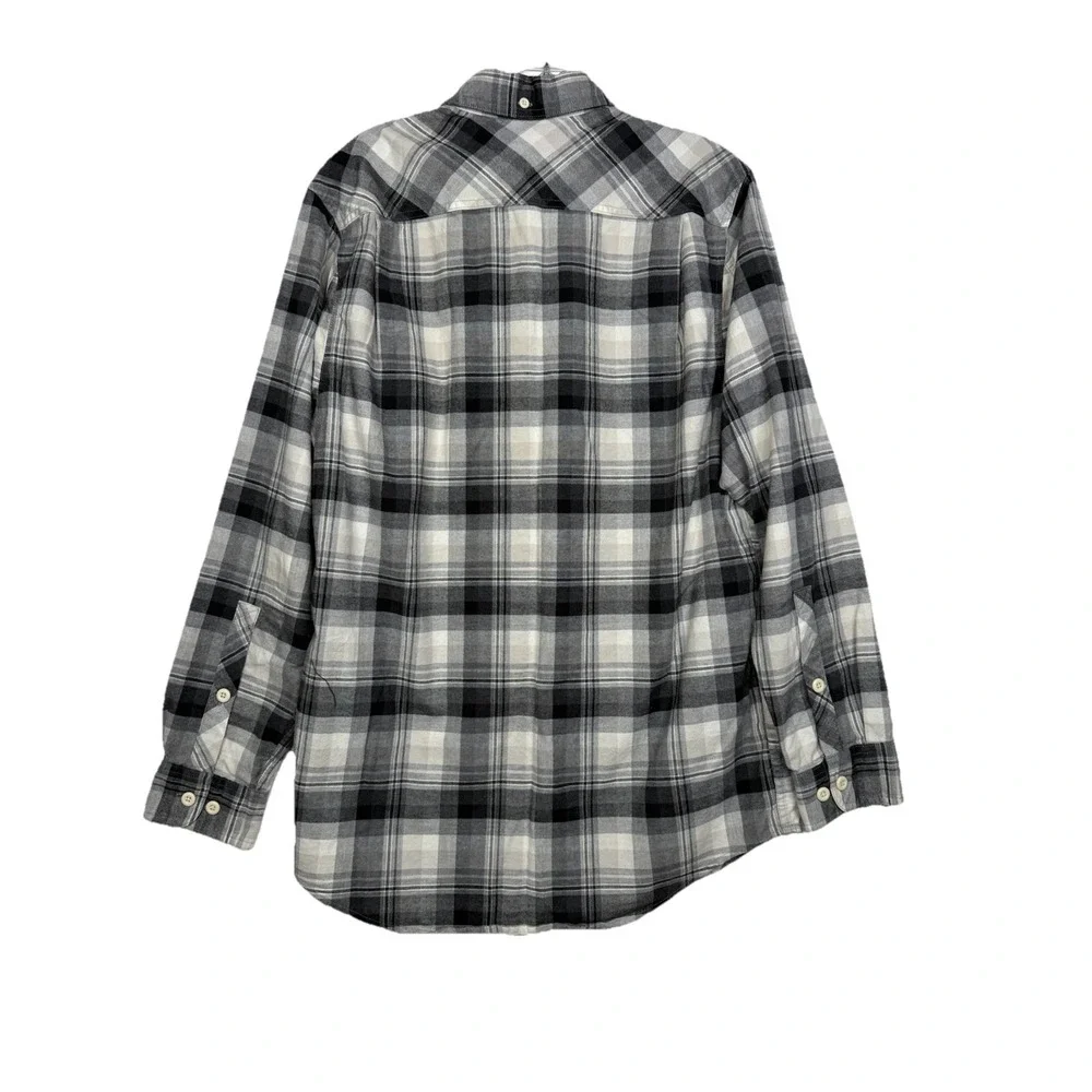 Lot‎ of 3 Duluth Trading Men's Trim Fit Plaid Flannel Shirts Size Medium EUC